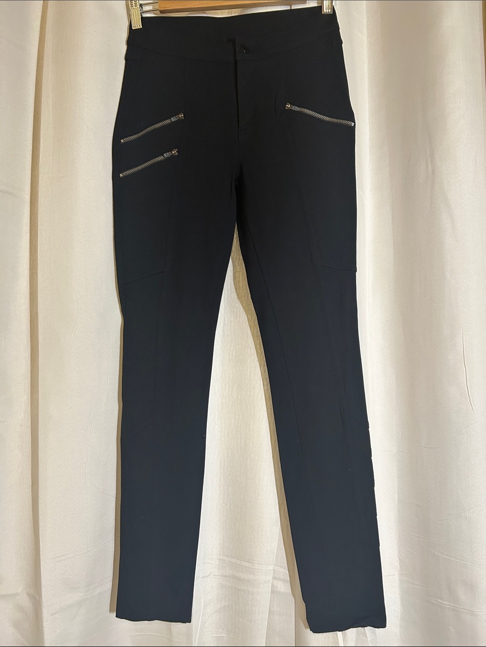 Athleta Black Skinny Zip-Pocket Performance Pants